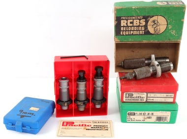 5 DIE RELOADING SETS .30-06, .44 MAG 38 SPL RCBS