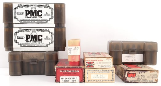 WESTERN AMMUNITION LOT 38-55 45-90 45 SCHOFIELD