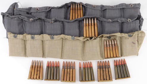 250RDS 8MM MAUSER AMMO ON STRIPPER CLIPS 3 BELTS