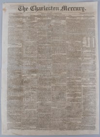 1864 CONFEDERATE NEWSPAPER CHARLESTON MERCURY
