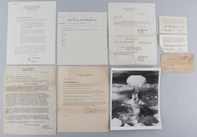 WWII U.S DOCUMENT LOT POW CAMP FBI ATOM BOMB