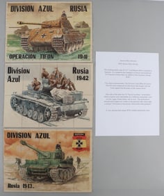 WWII BLUE DIVISION PANZER RUSSIA FRONT RATION CARD