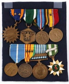 KOREA VIETNAM MEDAL RACK AIR MEDAL CAMPAIGN