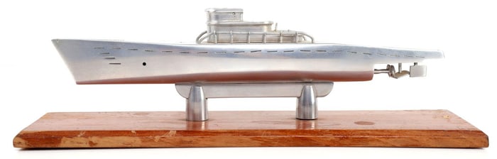 WWII TRENCH ART U.S. SUBMARINE MODEL