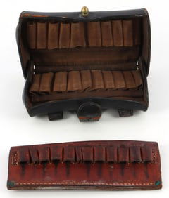 US 1874 MCKEEVER CARTRIDGE BOX & HUNTER 12RD SLIDE