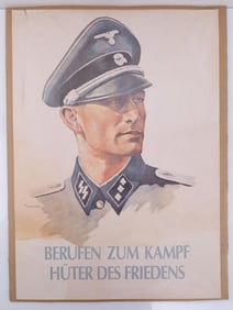 WWII WAFFEN SS RECRUITMENT POSTER OTTOMAR ANTON