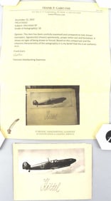 WWII GERMAN OTTO KITTEL LUFTWAFFE PILOT W COA