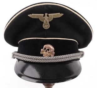 WWII GERMAN REICH ALLGEMEINE SS OFFICER'S VISOR