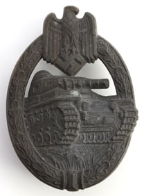 WWII GERMAN THIRD REICH PANZER ASSAULT BADGE