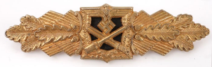 WWII GERMAN THIRD REICH COMBAT CLASP IN GOLD