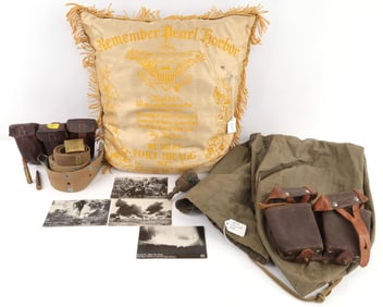 WWII GERMAN AMMO POUCH U.S. WEB BELT PORTAPEE