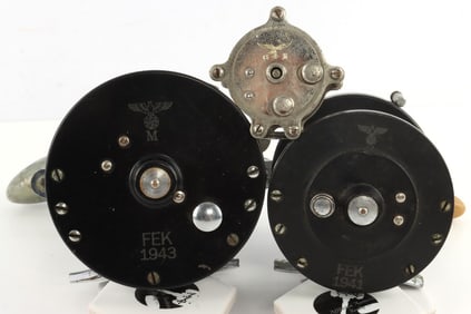 WWII GERMAN KRIEGSMARINE U BOAT FISHING REELS