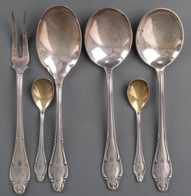WWII GERMAN WAFFEN SS SILVERWARE SET