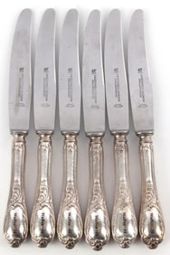 WWII GERMAN WAFFEN SS TABLE KNIFE LOT OF 6