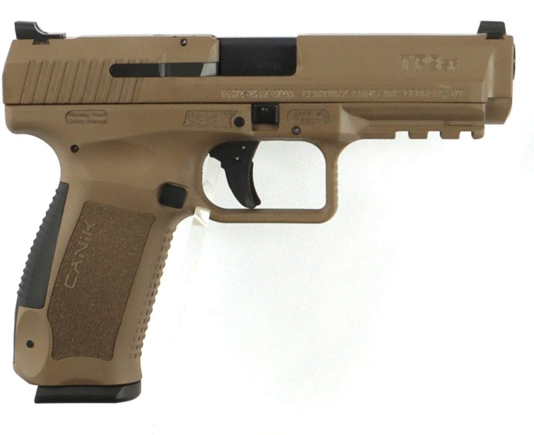 CANIK TP9 SPECIAL FORCES 9MM SEMI AUTO PISTOL NIB: New in box. Model #HG4865D-N. UPC:787450524538. Includes two magazines, a holster, a speed loader, cleaning tools, a trigger, lock, and the owner's manual. FFL required for transfer. No international 