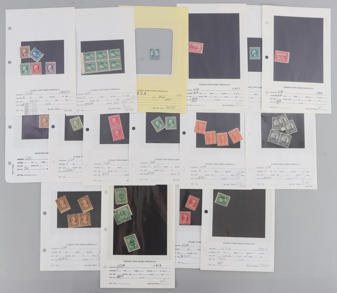 U.S. STAMP LOT MNH OG 552A 557 556 559 561 398: Also not listed in lead Scott's 397, 390, 385, 367, 349, 346, 337, 339, 331,332,333,334, 335, and 329. All non-hinged, original gum, cataloged, 1970's collection.