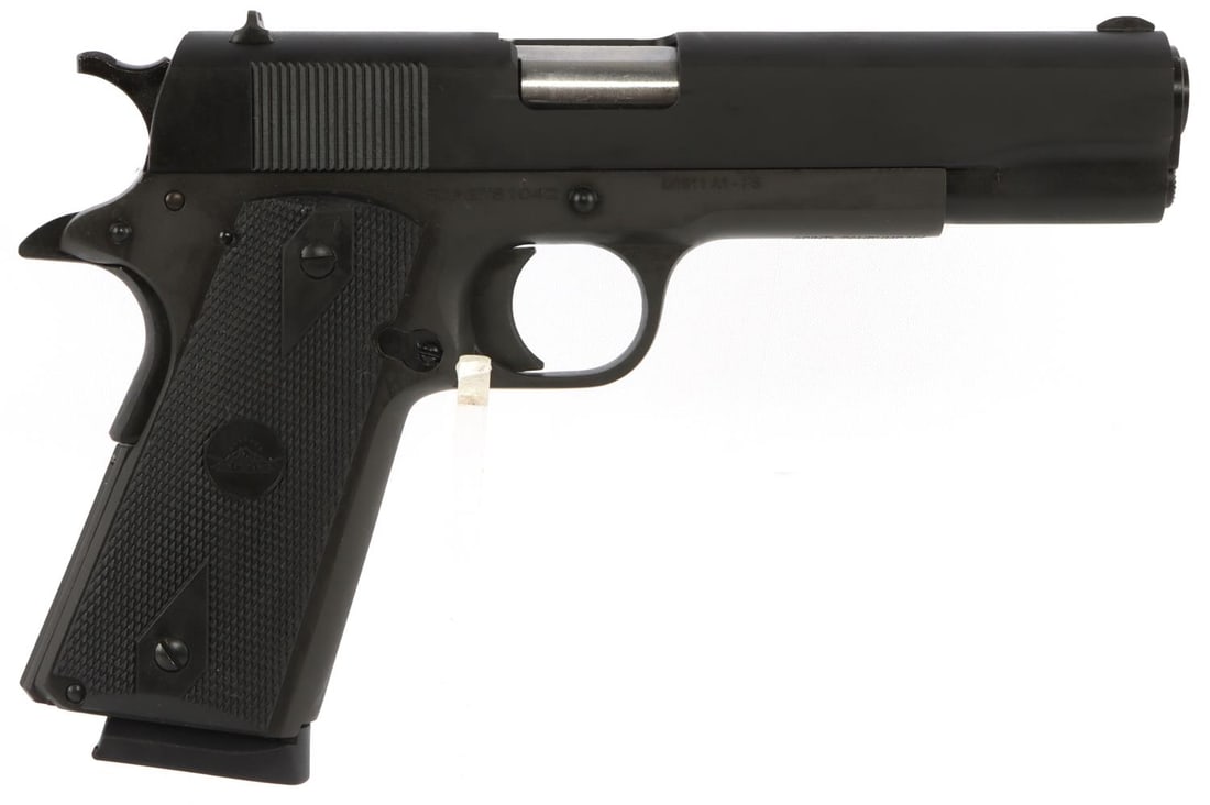 ROCK ISLAND 1911 A1-FS SEMI AUTO .45 ACP PISTOL: Brand new in box with soft carrying case, one (1) magazine, low profile sights, parkerized finish and rubber grips. FFL required for transfer. No international shipping. Know your state's firearm laws