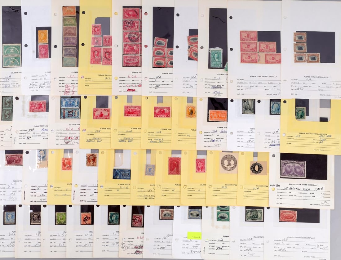 LARGE U.S. STAMP COLLECTION 19TH & 20TH CENTURY: Mix of cancelled and new NH, OG, all cataloged and identified, includes Scott's 298, 296, 297, 295, 291, special delivery, U.S. Registry, Doc. Stamps, Stock Transfer, U.S.A. Playing Cards, and much mo