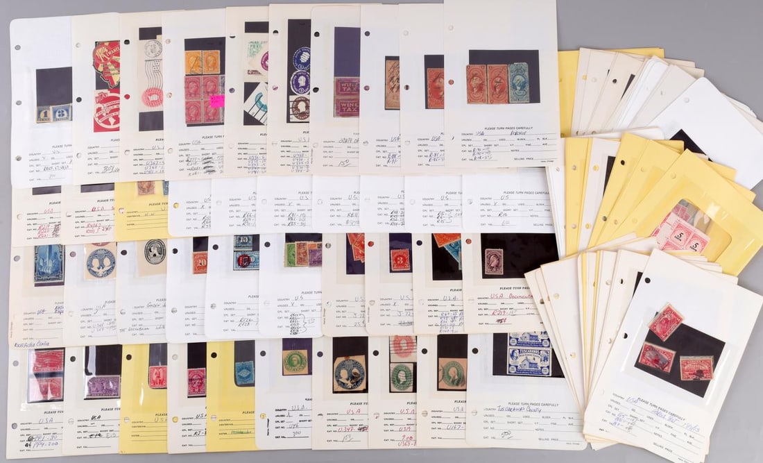 LARGE COLLECTION OF 19TH & 20TH CENTURY TAX STAMPS: Big variety of Tax, Doc. Revenue and other stamps.