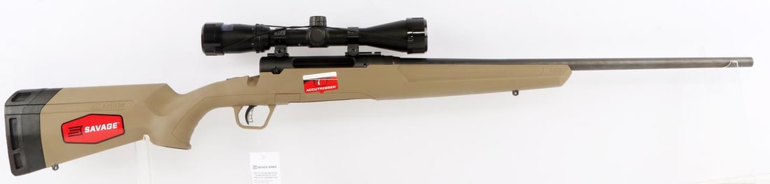 SAVAGE AXIS II XP 270 WIN RIFLE: Barrel length: 22 inches, 270 win caliber, bolt action, Centerfire Big Game Rifle. Carbon steel barrel material, black color. New in box condition. FFL required for transfer. No international shipping