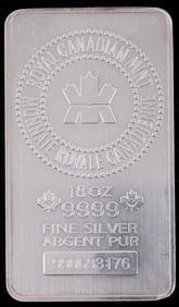 10 0UNCE OZT ROYAL CANADIAN MINT 999 BAR INGOT