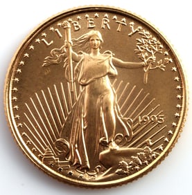 1995 GOLD 1/10 OUCE OZT GOLD AMERICAN EAGLE COIN