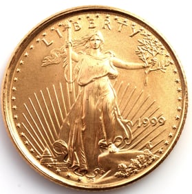 1999 GOLD 1/10 OZT AMERICAN EAGLE BU COIN
