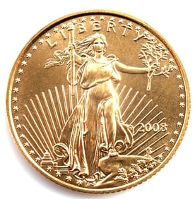 2003 GOLD 1/10 OUNCE OZT AMERICAN EAGLE BU COIN