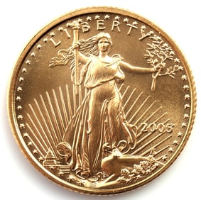 2009 GOLD 1/10 OZT AMERICAN EAGLE BU COIN