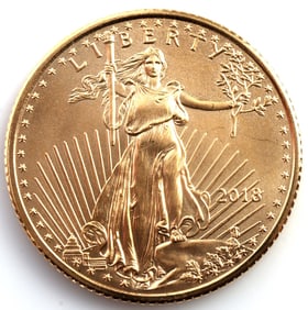 2013 GOLD 1/10 OZT AMERICAN EAGLE BU COIN