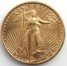 2023 GOLD 1/10 OZT OUNCE AMERICAN EAGLE BU COIN