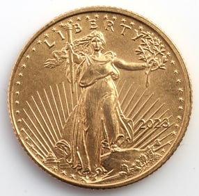 2023 GOLD 1/10 OZT OUNCE AMERICAN EAGLE BU COIN