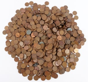 8.5 POUNDS COPPER WHEAT CENTS PENNIES UNSEARCHED