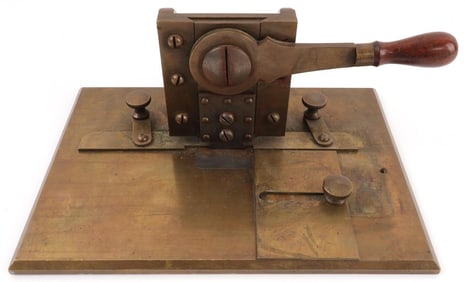 OLD WEST BRASS PLAYING CARD CUTTER