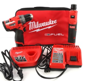MILWAUKEE M12 FUEL DRILL TIRE BUFFER COMBO LOT 7