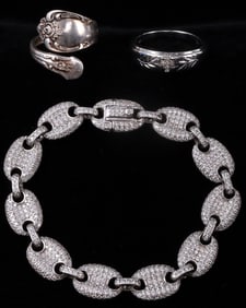 ASSORTED SILVER JEWELRY LOT OF 3