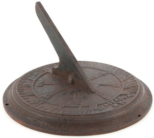 CAST IRON SUNDIAL 18TH CENTURY MODEL