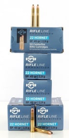 250 RDS 22 HORNET 45 GR 2.9 G RIFLE LINE AMMO