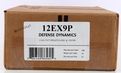 250 ROUNDS OF 12 GAUGE 2 3/4' 9 PELLET BUCKSHOT