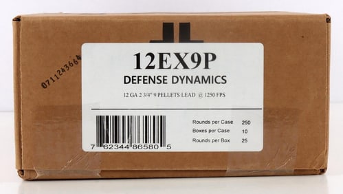250 ROUNDS OF 12 GAUGE 2 3/4' 9 PELLET BUCKSHOT