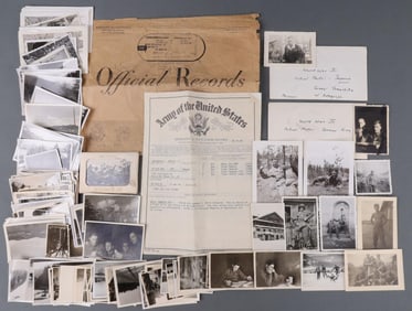 WWII US 90TH INFANTRY NAMED 150+ PHOTO COLLECTION