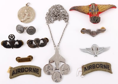US VIETNAM WAR JUMP WINGS BADGE INSIGNIA LOT OF 11
