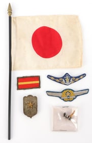 WWII JAPANESE IMPERIAL PILOT WINGS WAR RELIC LOT 6