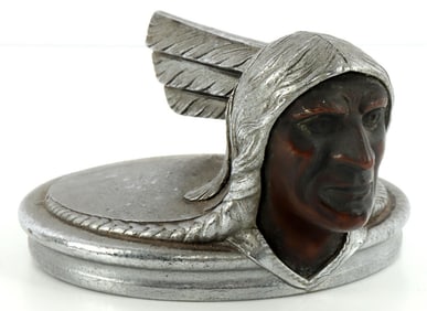 1930S PONTIAC NATIVE AMERICAN INDIAN HOOD ORNAMENT
