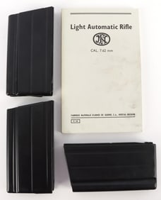 FN FAL MAGAZINE AND MANUAL LOT OF 4