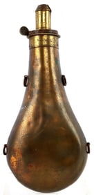CIVIL WAR CONFEDERATE POWDER FLASK