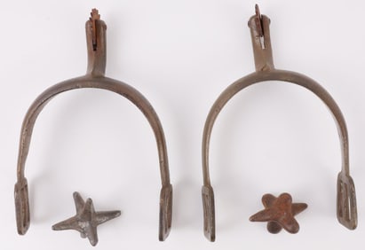 US CIVIL WAR CAVALRY SPURS & CALTROPS LOT OF 3