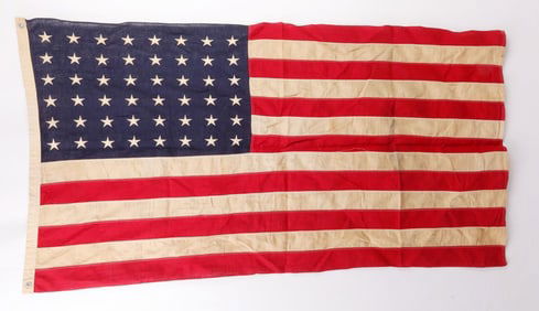 WWII AMERICAN FLAG 48 STARS MULTI PIECE 59 X 18