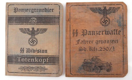 WWII GERMAN THIRD REICH SS AUSWEIS ID DOCUMENTS