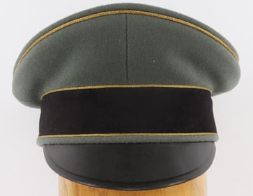 POST-WWII GERMAN GENERALS VISOR CAP NO INSIGNIA